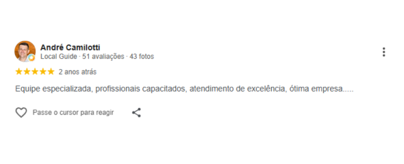 Avaliação de Cliente Master 5